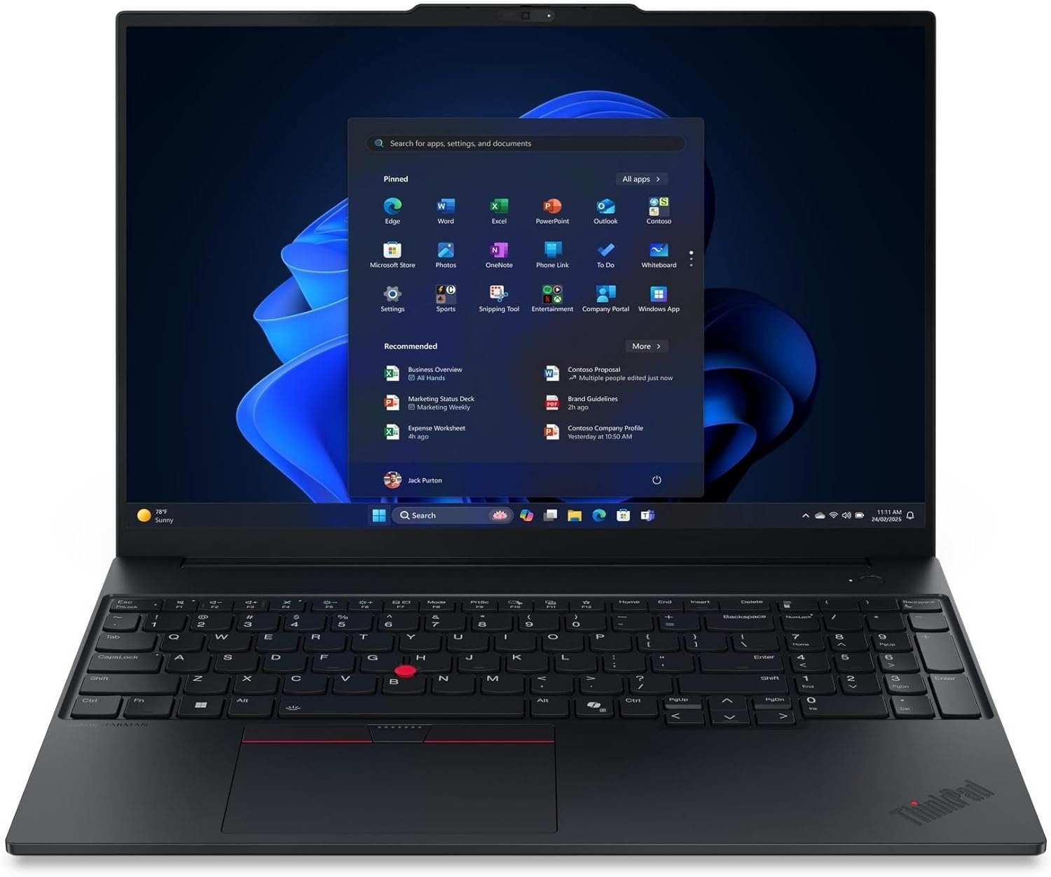 Lenovo ThinkPad E14 Gen 7 Laptop | Intel Core Ultra 7 256V | 16GB LPDDR5X RAM | 1TB SSD | 14