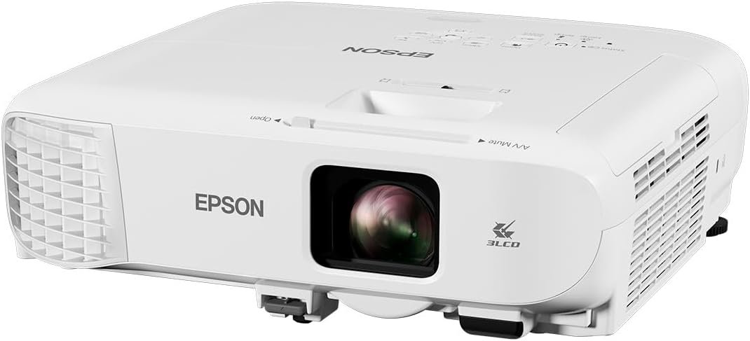 Epson EB-E20-3LCD projector - portable - 3400 lumens (white) - 3400 lumens (colour) - XGA (1024 x 768) - 4:3 - white