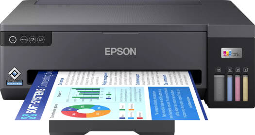 Epson L11050 Printer, Up to 15 IPM Print Speed, Wi-Fi Direct, High Yield Ink Bottles, Epson Connect, Integrated Front Facing Ink Tank System, Bi-Directional Printing, Black | C11CK39403DA