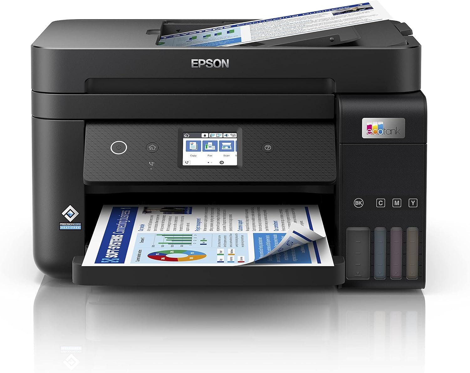 Epson EcoTank Business L6290 Wi?Fi Ink Tank Printer | 4?in?1 Print/Scan/Copy/Fax | Auto Duplex | 30?Sheet ADF | Ultra?Low?Cost Printing | Epson Smart Panel | Official UAE Model