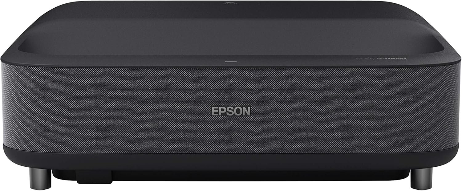 Epson EH-LS300B 3LCD, Full HD 1080p, 3600 Lumens, 120 Inch Display, HDMI ARC, Sound by Yamaha, Gaming & Home Cinema Projector - Black